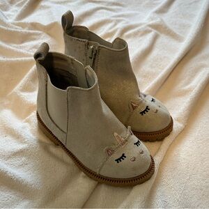 Wonder Nation Cream Unicorn Boots for Kids